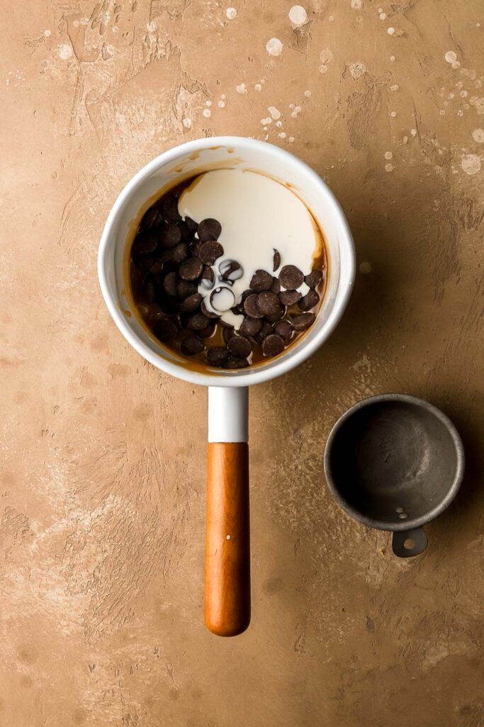 pour in the cream