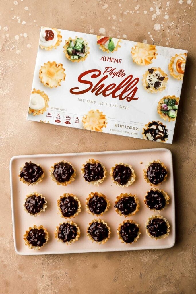 fill with chocolate praline filling