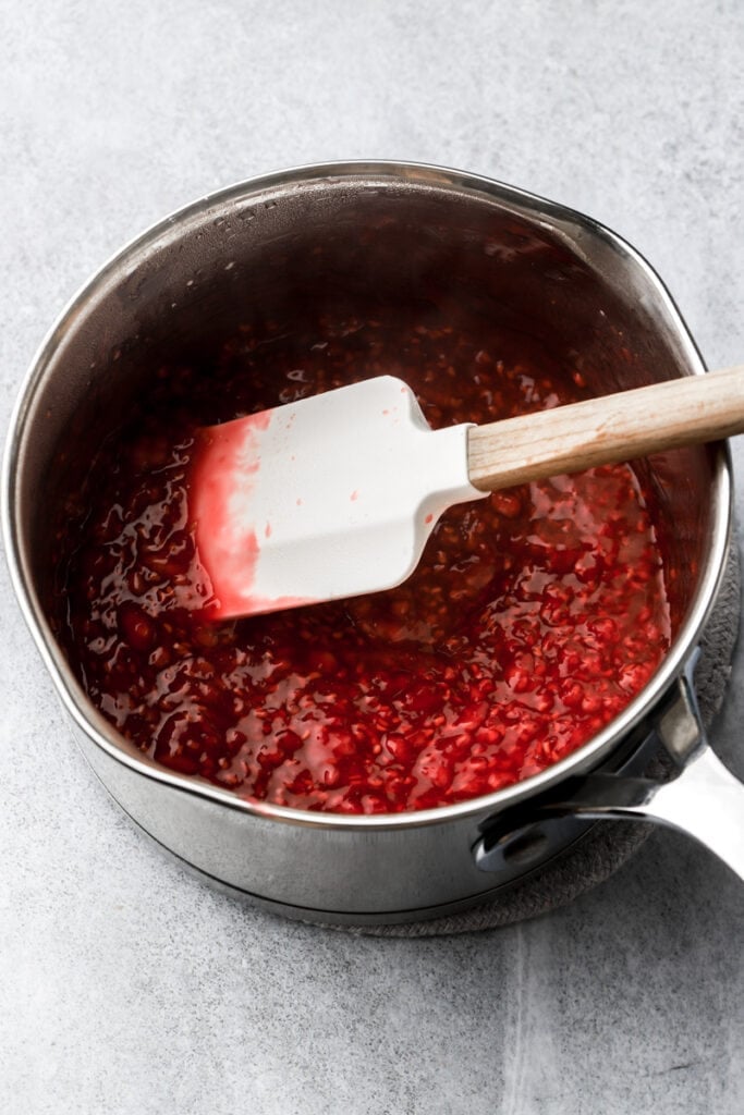 raspberry cake filling cooking