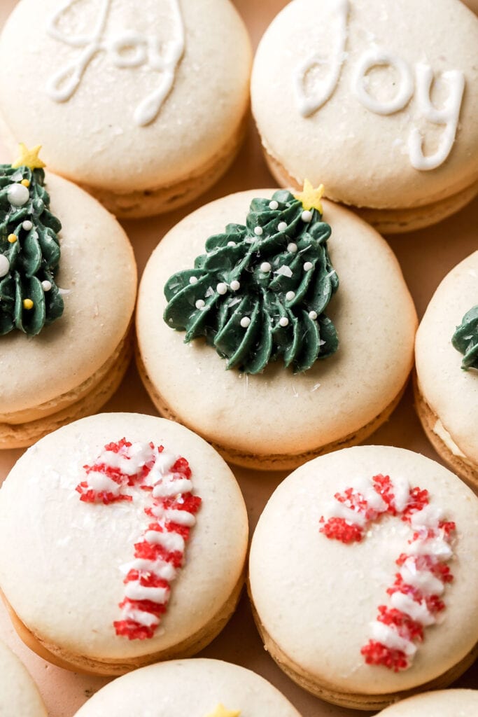 christmas tree macaron