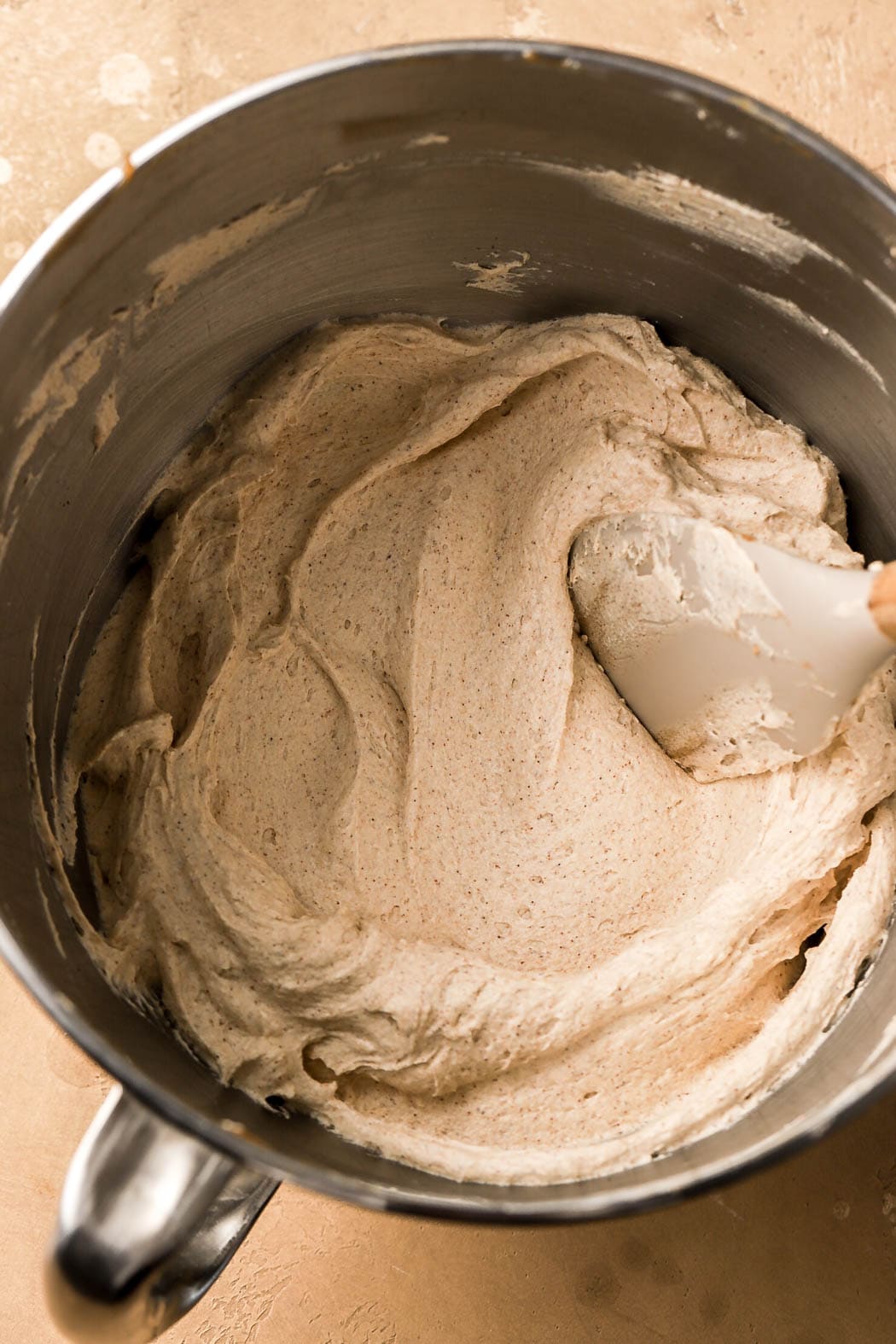 add cooled custard to the whipped butter