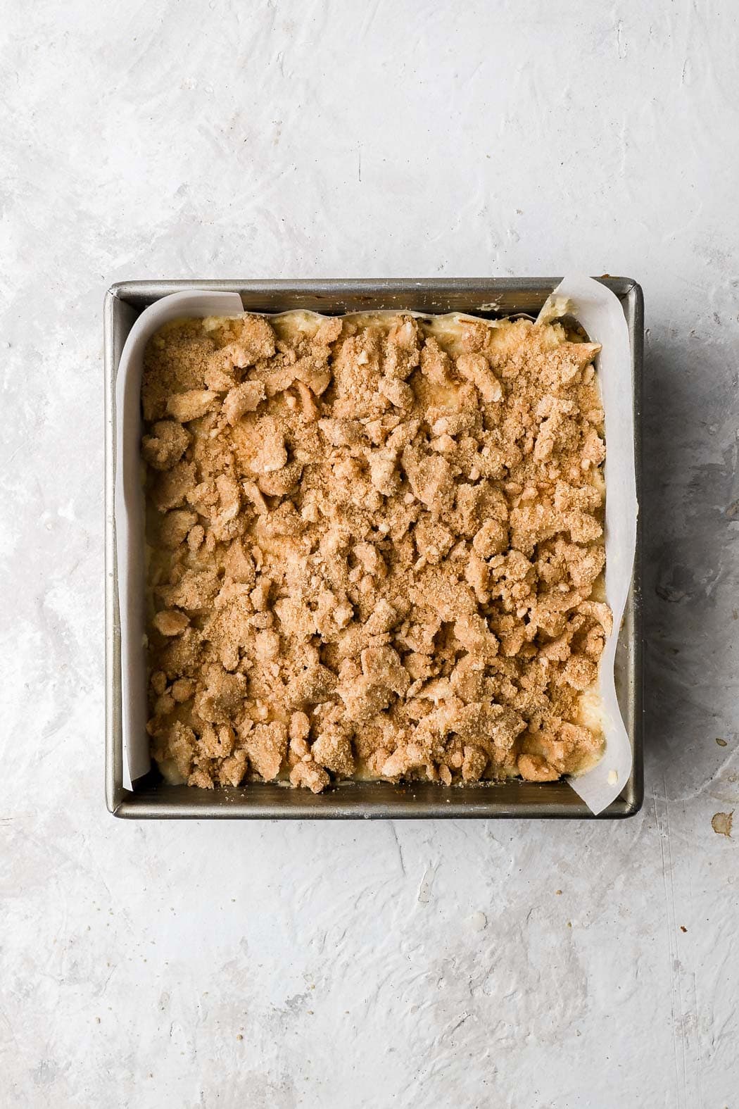 finish with streusel topping