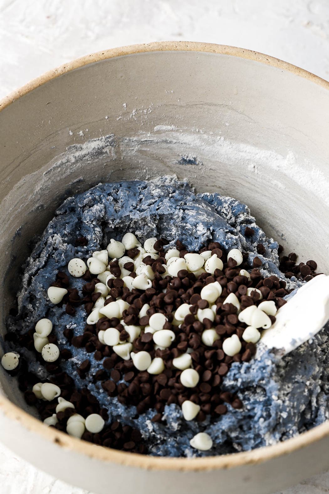 fold in dry ingredients and add chocolate chips