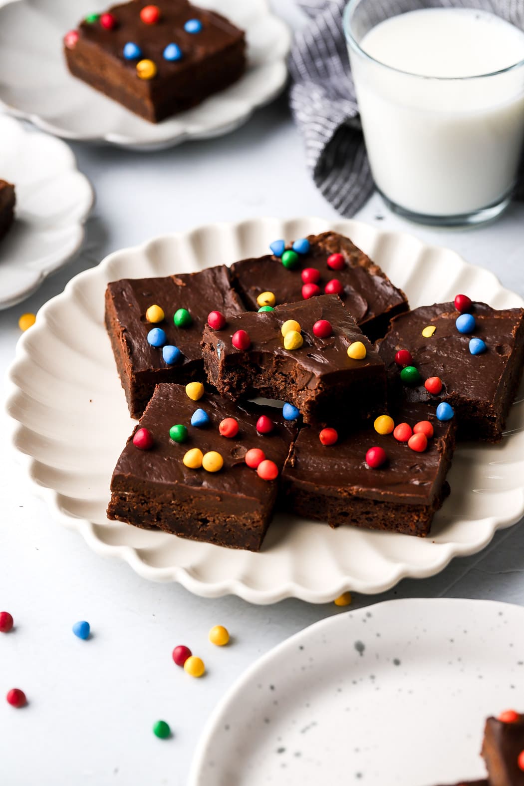 cosmic brownies with milk