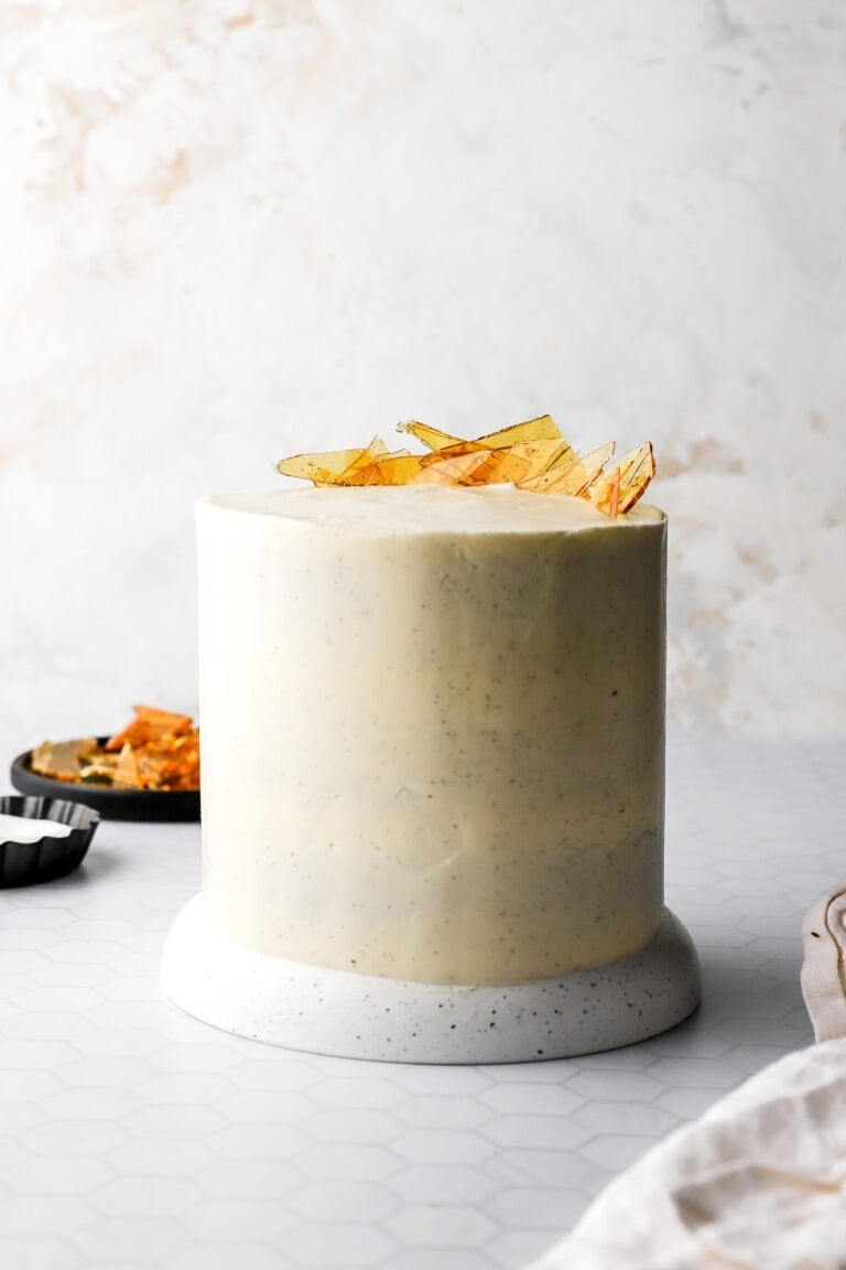 creme brulee cake