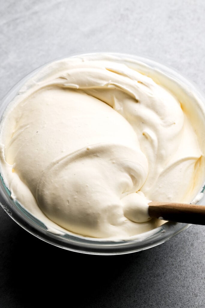 finished bavarian cream
