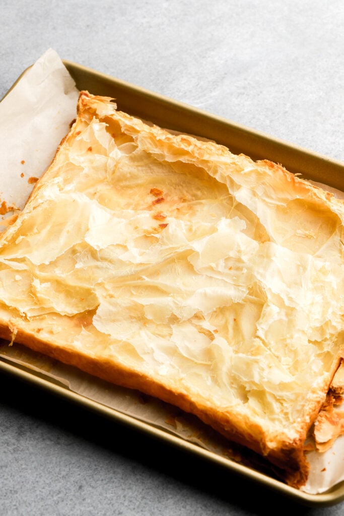 bottom half of puff pastry
