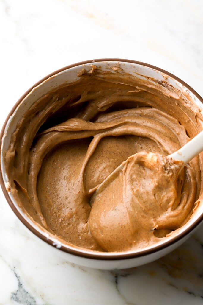 cream cheese, cinnamon and brown sugar mixed for the filling