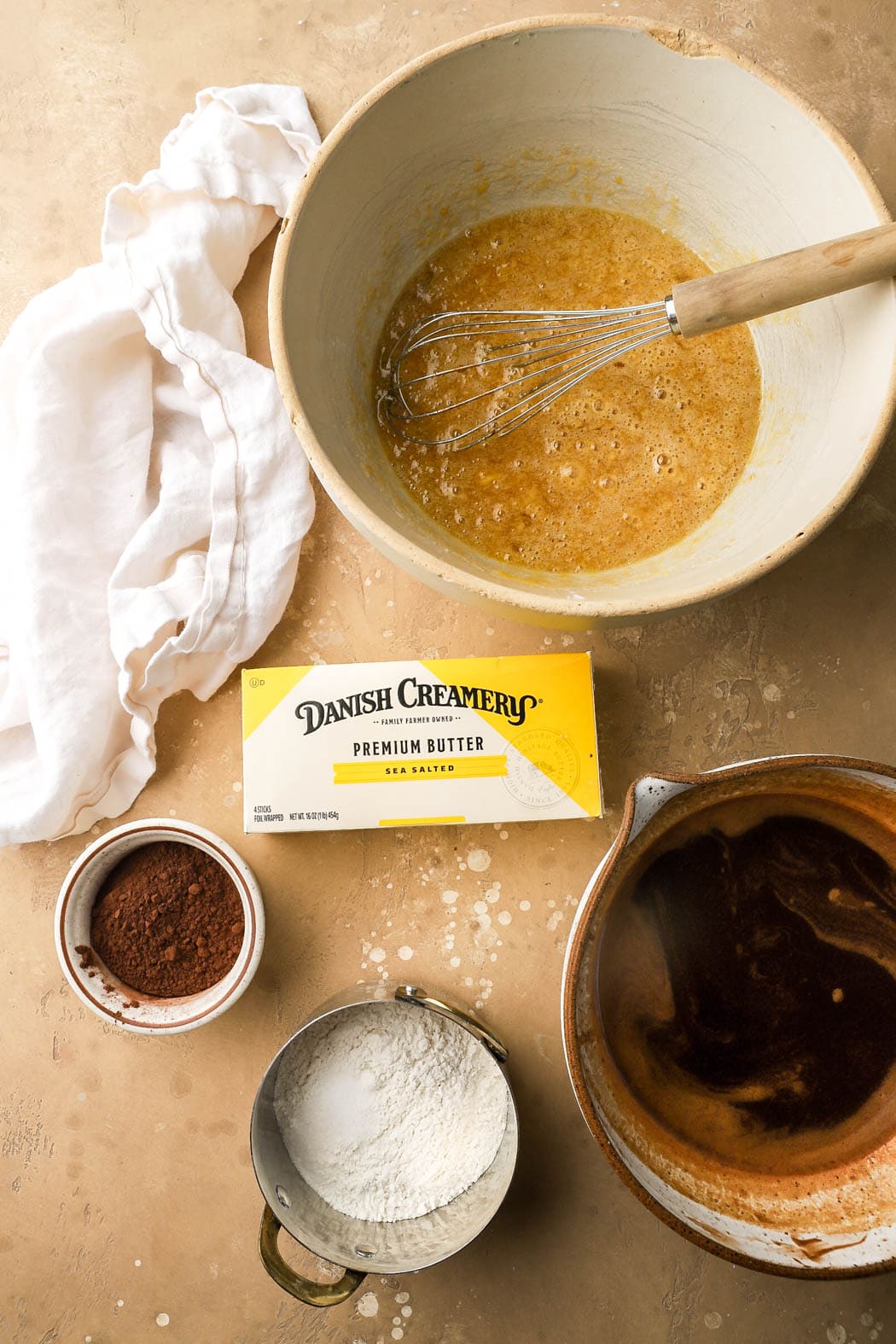 ingredients for brownies