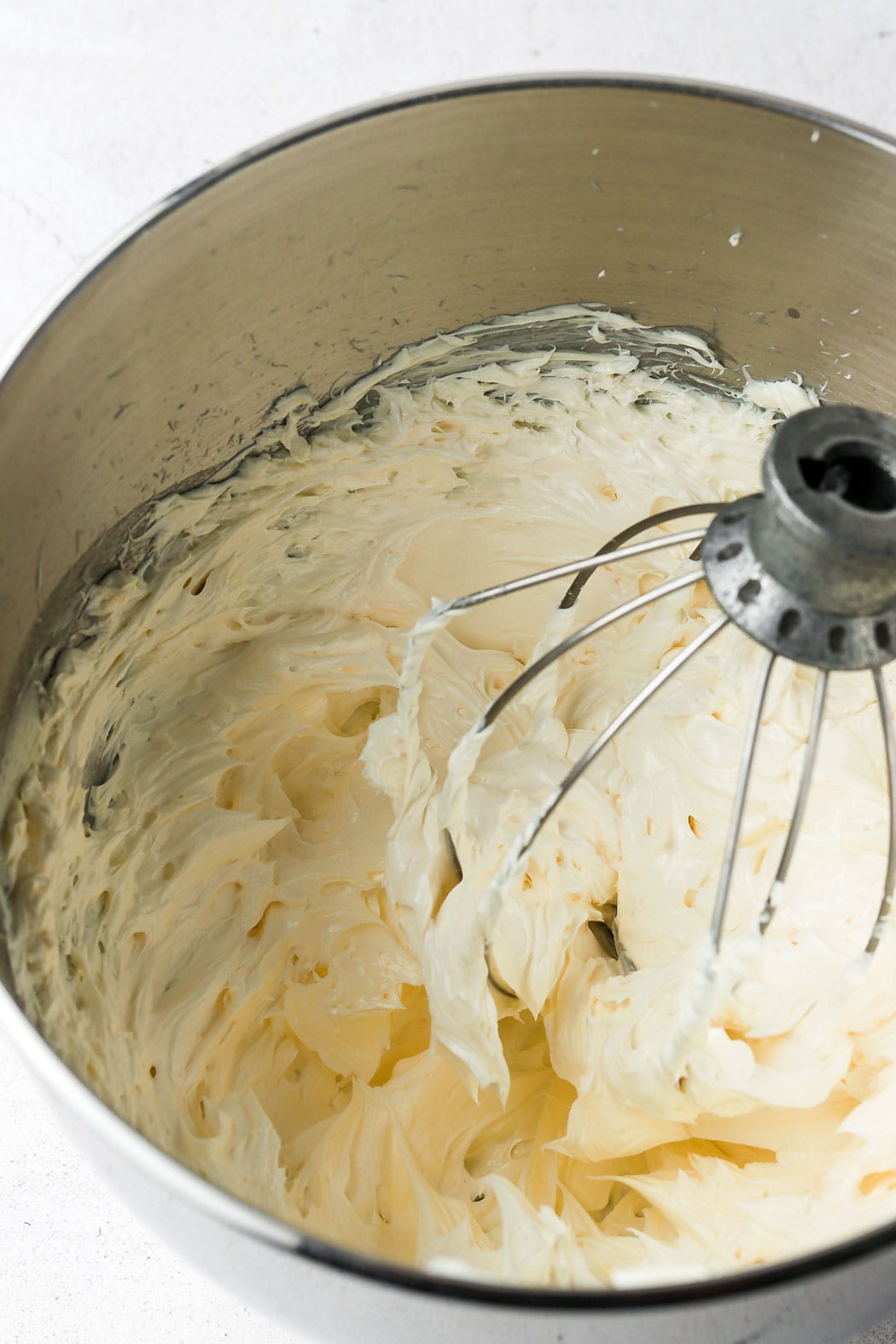 softened butter creamed