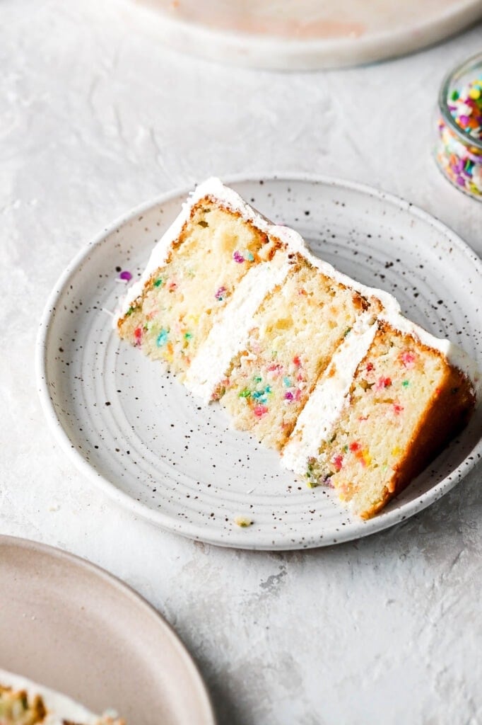 funfetti cake slice