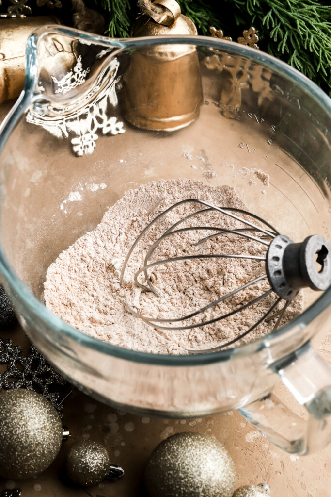 dry ingredients combined in bowl