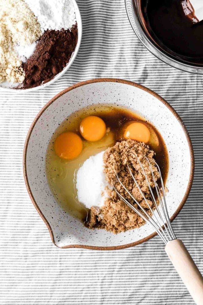 whisk eggs and sugar