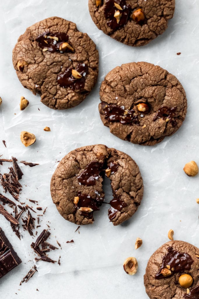 hazelnut chocolate chip cookies