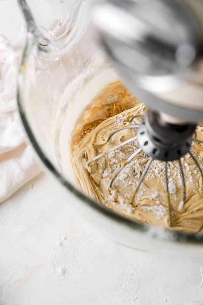 add flour to the batter