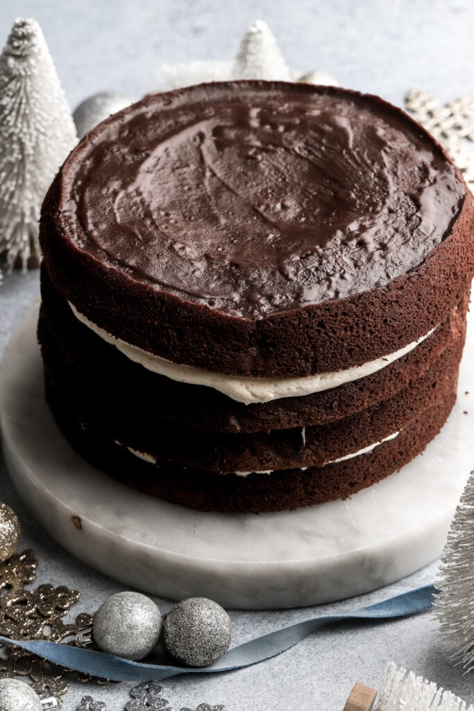 assembled hot chocolate cake