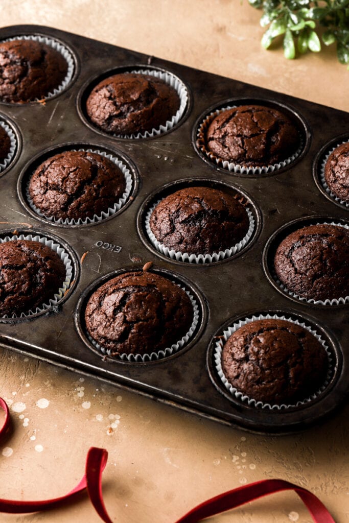 cupcakes baked in pan