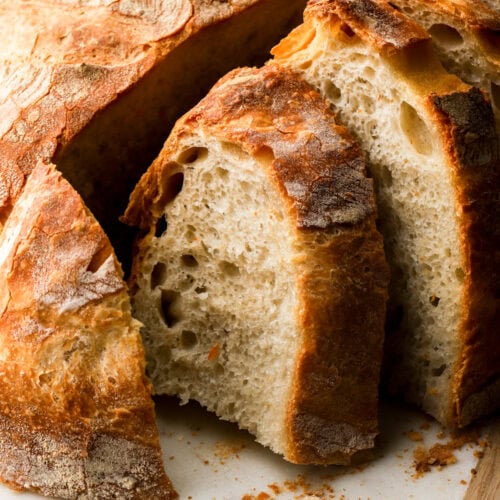 Italian bread sliced
