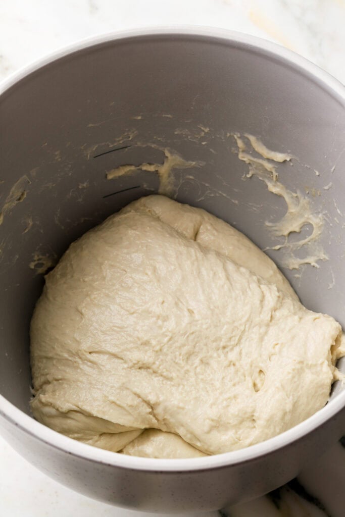 dough folded over itself