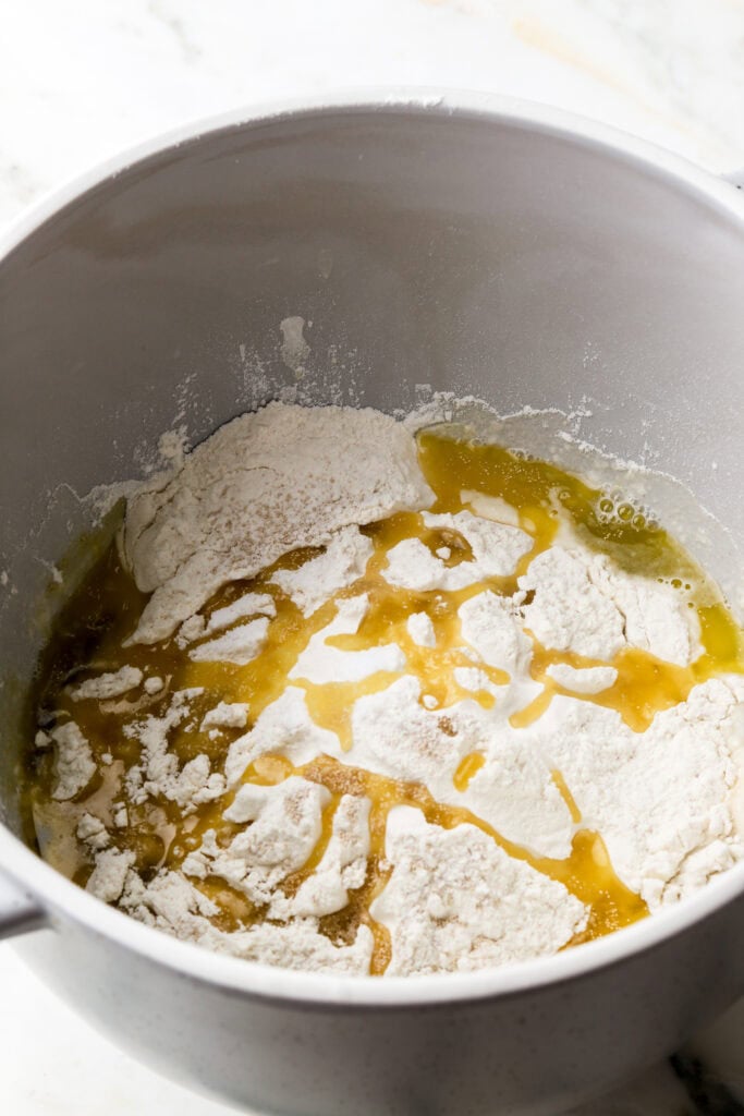 all the ingredients in a bowl