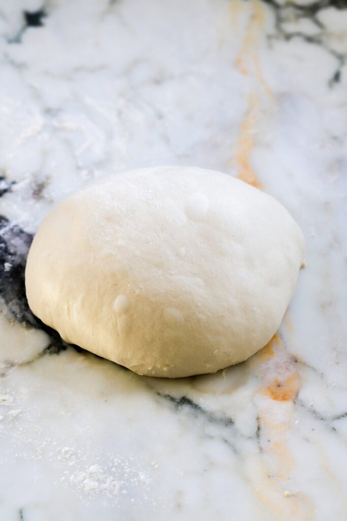 dough rolled up