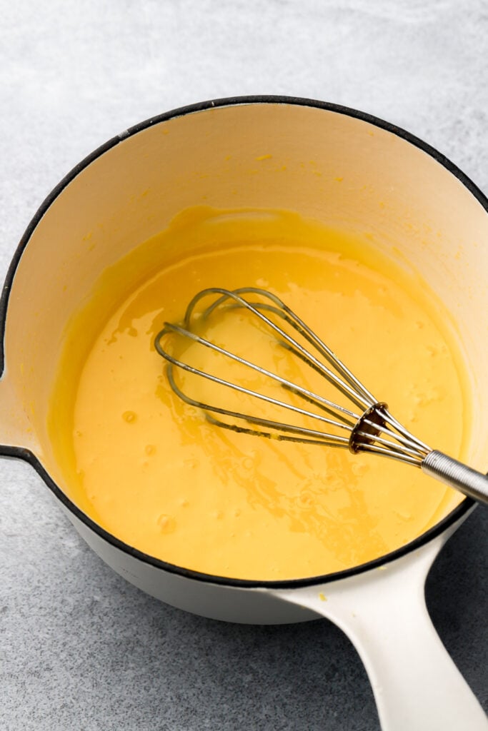 lemon curd thickened