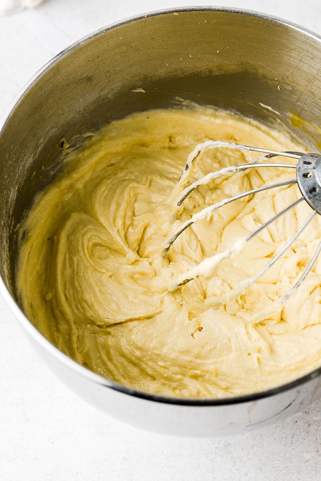 add eggs, one at a time