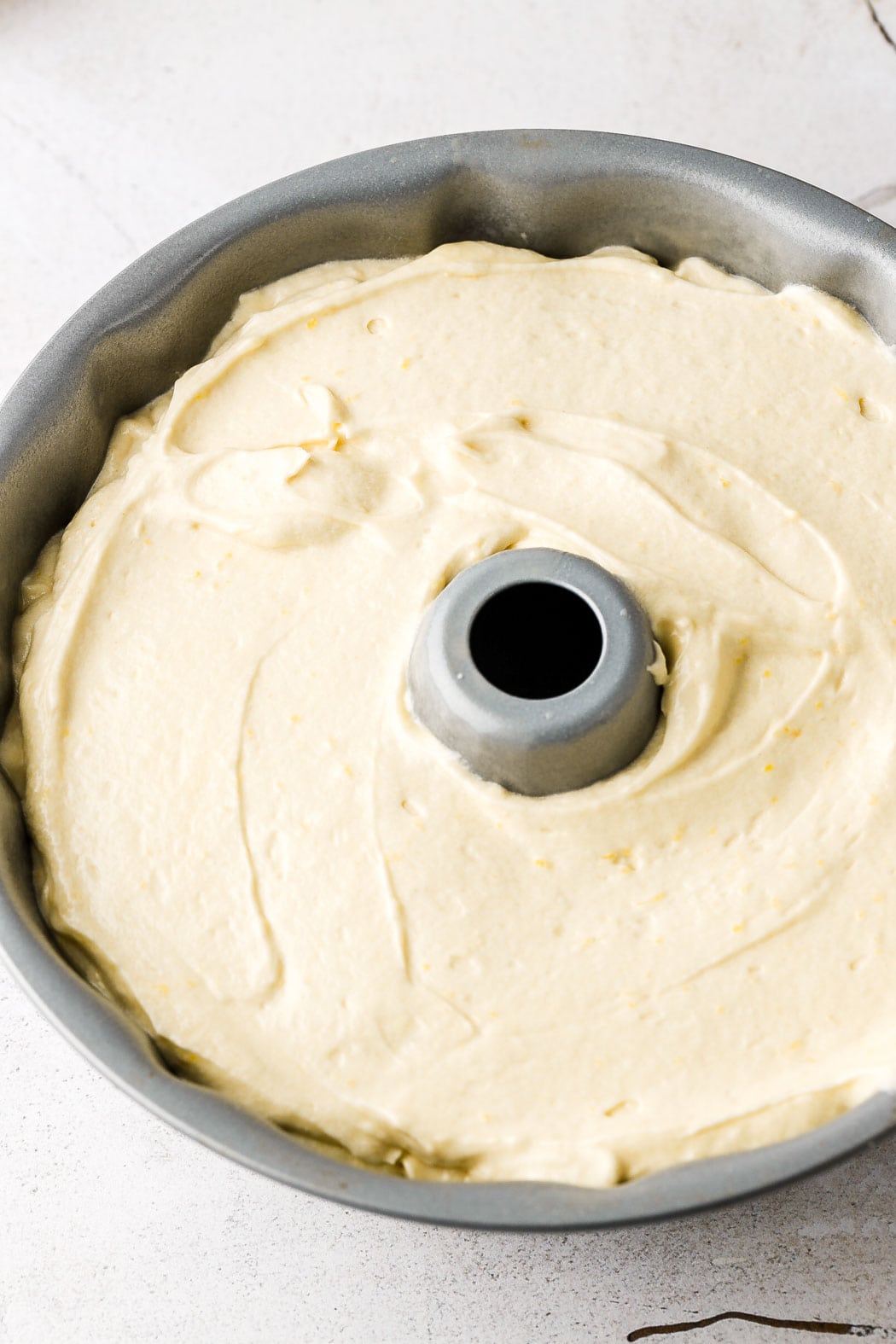 spread into 10 inch bundt pan