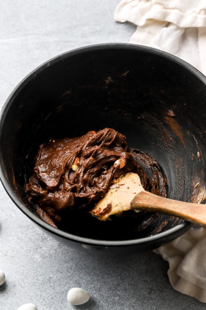 finished chocolate cookie dough 