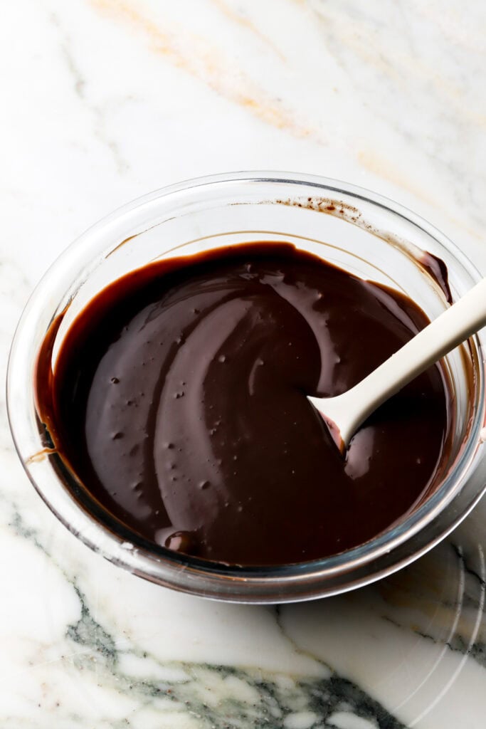 chocolate ganache finished