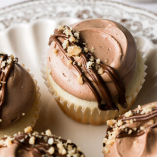 nutella cupcakes with nutella buttercream