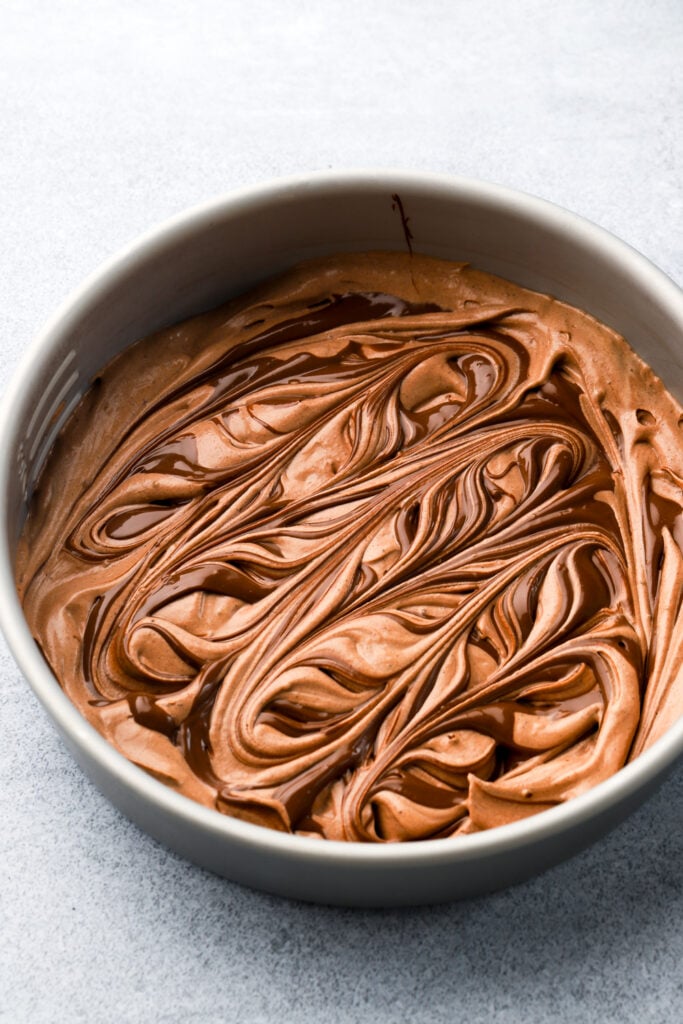 nutella swirled into ice cream
