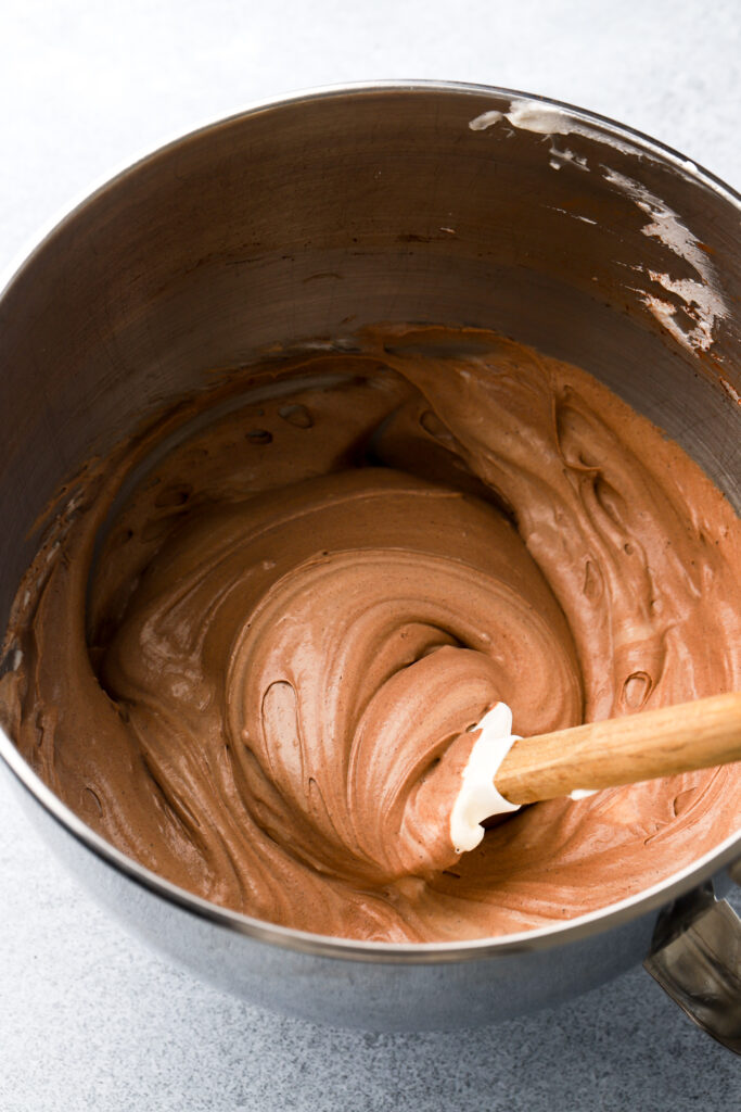 nutella ice cream base finished
