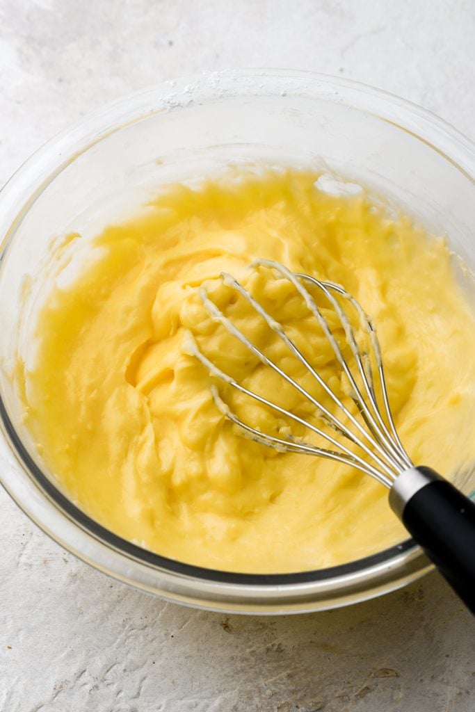 Pastry cream cooked