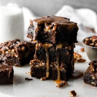 pecan pie brownie bite shot