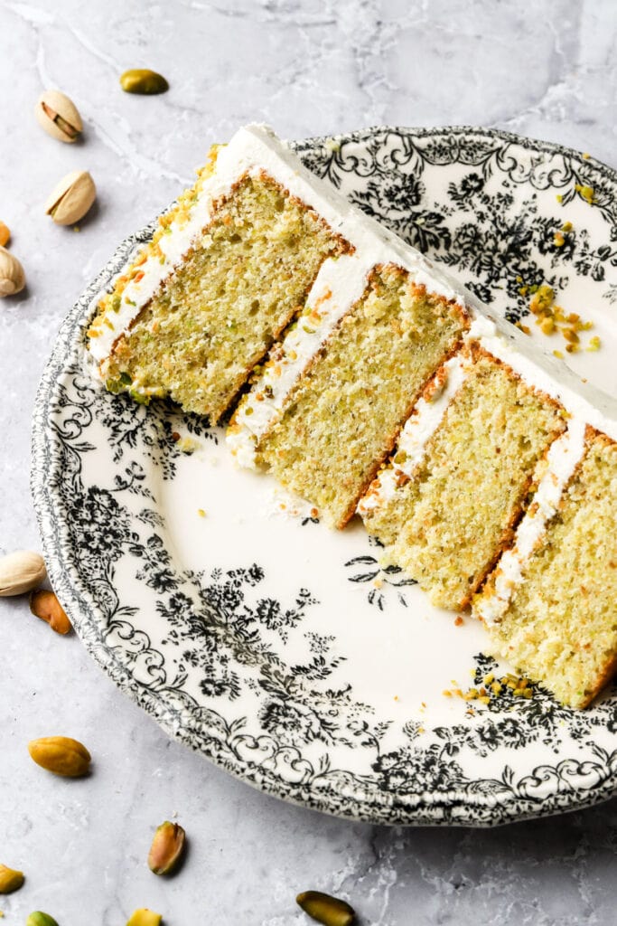 slice of cake on a plate