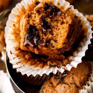 pumpkin chocolate chip muffins