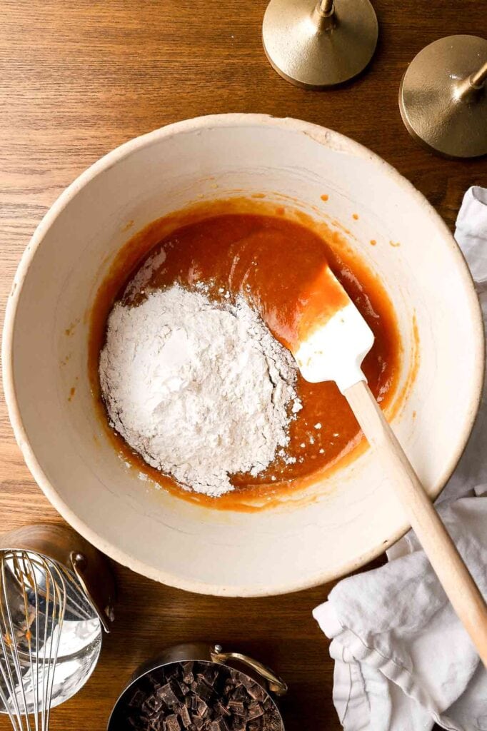 fold in the dry ingredients