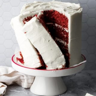 slice of cake on a plate