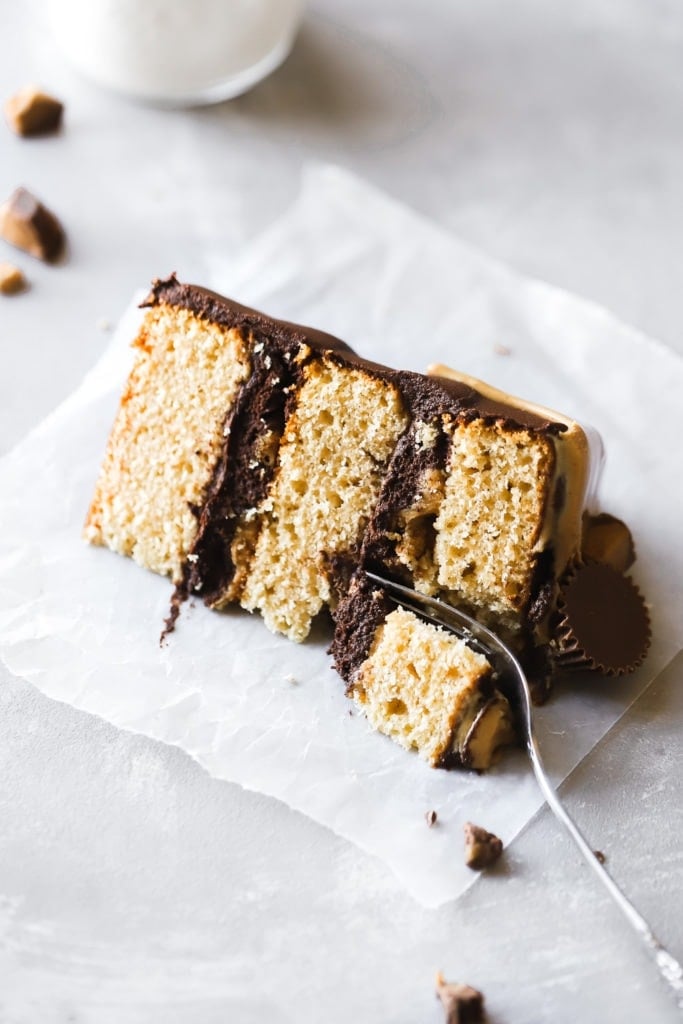 Chocolate peanut butter Reese's cake