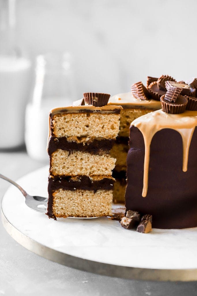chocolate peanut butter reese's cake