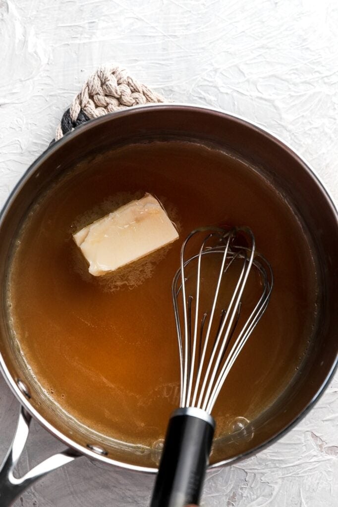 add butter to caramel