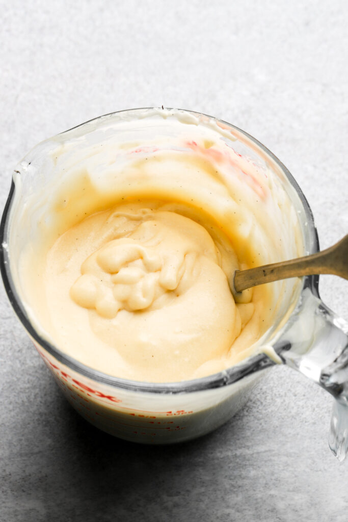 finished cream cheese frosting