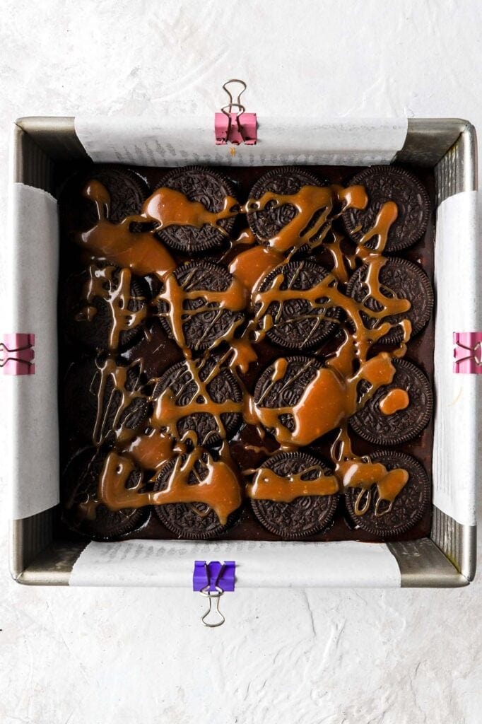 drizzle of salted caramel sauce