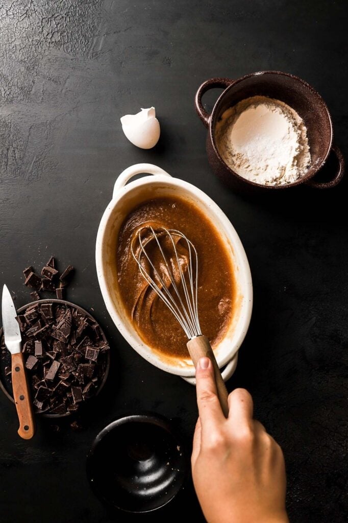 whisk until it's smooth