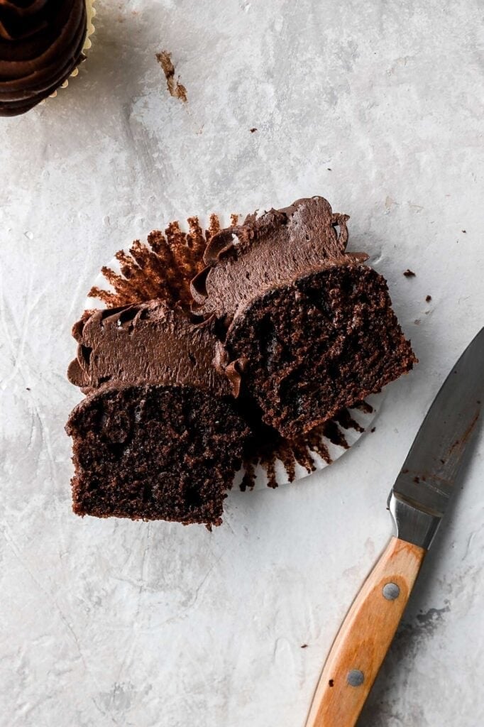 small batch chocolate cupcakes