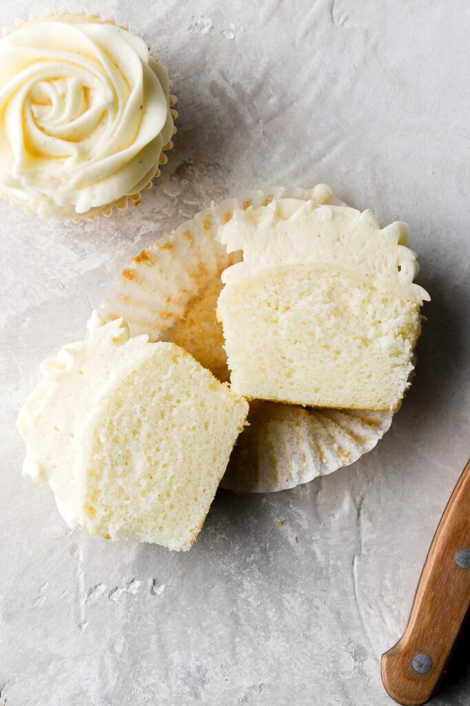 small batch vanilla cupcakes