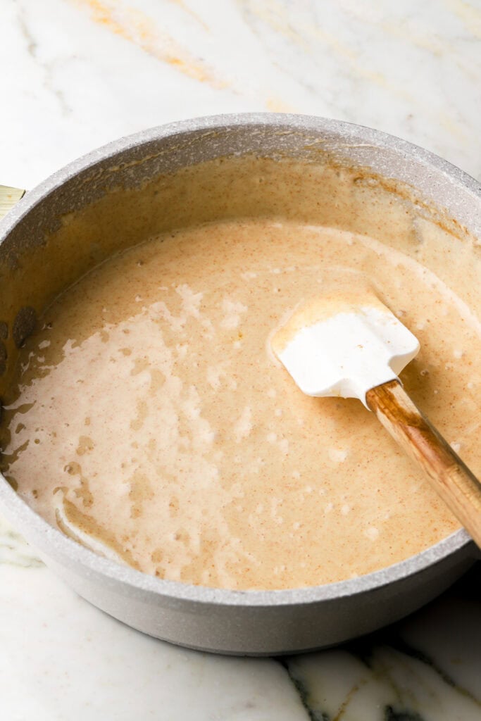 marshmallows melted in brown butter