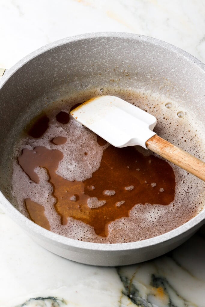 butter browned in the pan