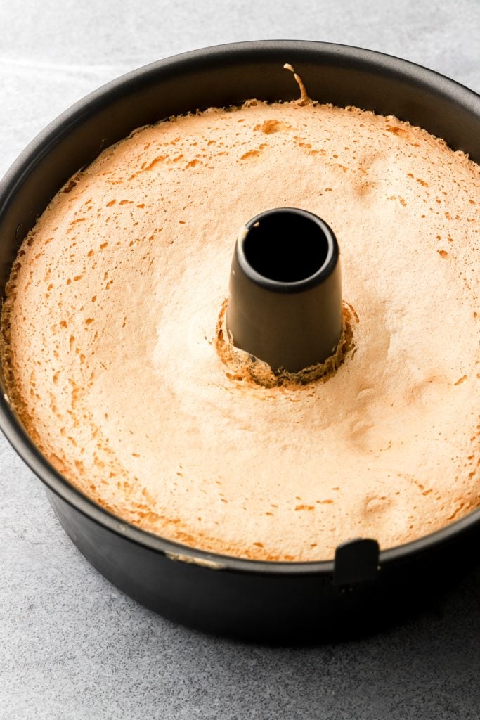 finished angel food cake